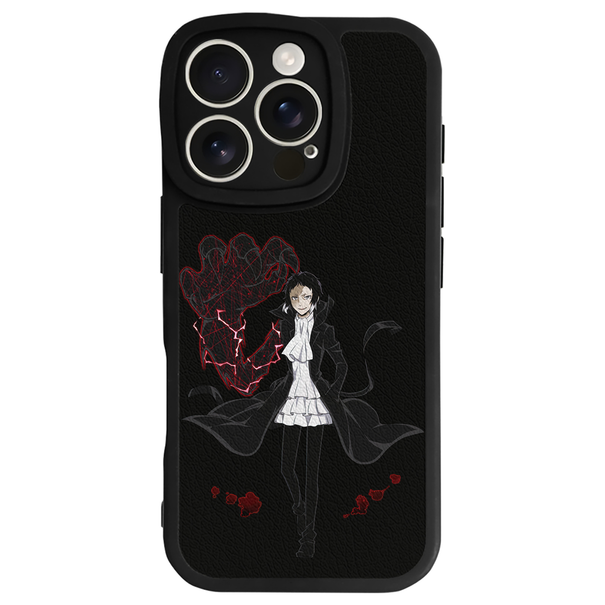 （画像用） 文豪ストレイドッグス Bungo Stray Dogs 【iPhone 16シリーズ対応】シリコンスマホケース（レザー調） 材質：シリコン